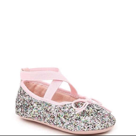 Jessica Simpson toddler sparkly ballet flats 3 - Picture 2 of 8